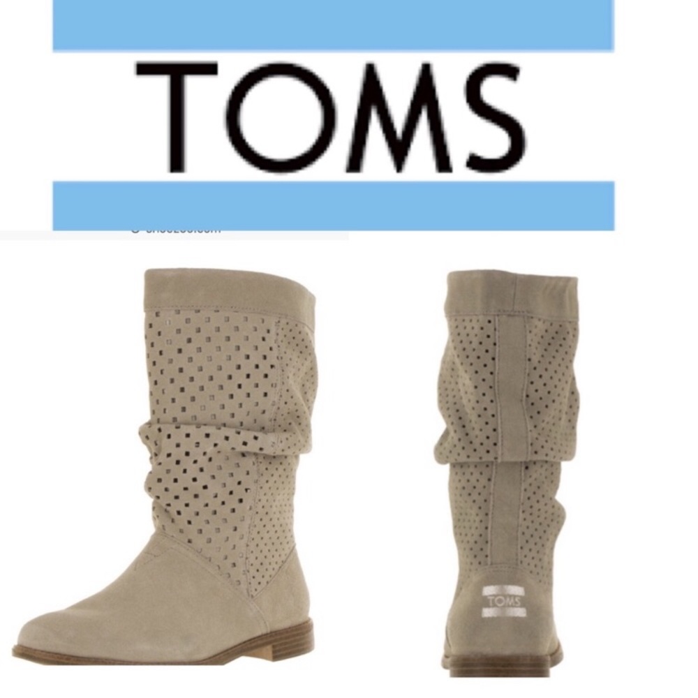 Tom’s Serra perforated boots size 6 women’s New
